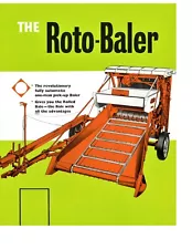 English Allis Chalmers White Top Roto-Baler Brochure Small Round Rotobaler