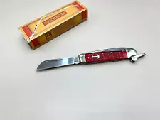 Rough Rider Marlin Spike Red Bone 4.5" 440 Red Jigged Bone Folding Knife 576