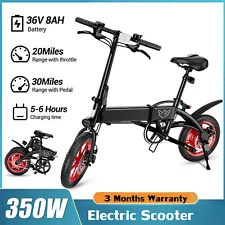 350W 36V Electric Bike for Adults All Terrain Folding Adults Electric Bicycles