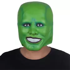 ´The Mask´ Funny Green Latex Mask Jim Carrey Movie Cosplay Headgear Halloween Su