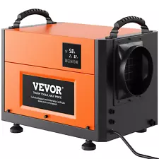 VEVOR 120 Pints Commercial Dehumidifier with Drain Hose Water Damage Restoration