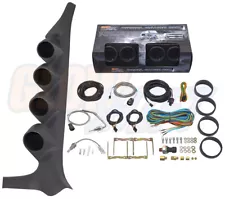 GlowShift T7 4 Gauge Diesel Set + Gray Pod for 92-97 Ford F250 F350 Powerstroke