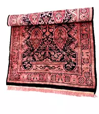 100% Silk Handmade Hand Knotted Craft Royal Persiann Pink Silk Rug Carpet $$$