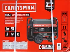 Craftsman Generator 3650 Watts 4550 Starting watts NEW, Unopened In Original Box