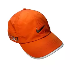 Nike Golf VR 20XI Adjustable Strap back Hat Cap Orange Mesh back PGA Swoosh