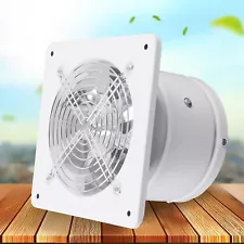 White 6" Exhaust Fan Wall Mounted Ventilation Fan for Kitchen Bathroom