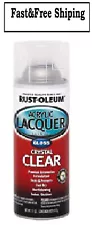 Clear Rust-Oleum Automotive Gloss Acrylic Lacquer Spray Paint-253366 12 oz