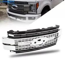 Front Chrome&Black Grille For 2017-2019 Ford F-250 F-350 F-450 Super Duty