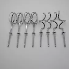 Electric Mixer Beaters Mixed Lot Of 8 Beaters Dough Hooks 3" Shaft UNKNOWN