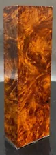 AMBOYNA BURL EXOTIC WOOD KNIFE BLANK SCALES - STABILIZED