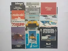 Original 1970's - Early 1980's Lot of 23 Snowmobile Advertising Sales Brochures