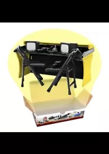 Black & Yellow Commentator Table Playset For WWE & AEW Wrestling Action figures