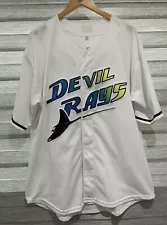 Tampa Bay Devil Rays Wander Franco #5 White Jersey Mens Size XXL