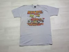 VTG 80s Third Turn Dirt Track Racing T Shirt (XL) Sprint Car 1985 "Happy People"