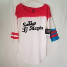 DC Comics Large Suicide Squad Harley Quinn Daddy's Little Monster Shirt Costume