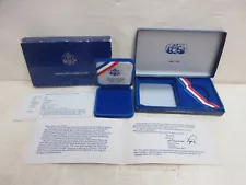 EMPTY BOX & COA for 1986 United States US Statue of Liberty Silver Dollar Coin