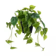 Artificial Scindapsus Aureus, Realistic Fake Plant with Plastic Pot for Home ...