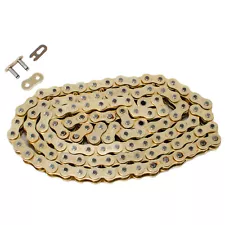 Gold Drive Chain for Yamaha TTR110E 2008-2024 / Kawasaki KLX110 110L 2002-2024 (For: 2008 Kawasaki KLX110)