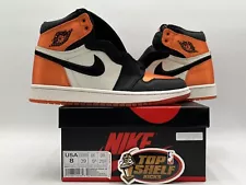 New Air Jordan 1 High Satin Shattered Backboard 2018 Size 8/6.5 Rare Retro MJ OG