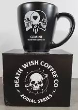 DEATH WISH COFFEE MUG CUP 2021 ZODIAC SERIES GEMINI USA CERAMIC SOURCE NIB