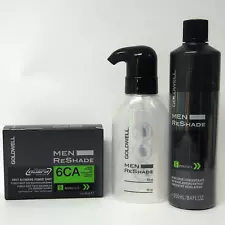 6CA Goldwell Men RESHADE Grey Blending Hair Color with DEVELOPER & BOTTLE