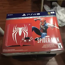 PS4 PRO Limited Edition SPIDER-MAN 1TB Console Bundle | Marvel NEW PlayStation