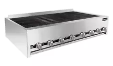 NEW 48" Heavy Duty Radiant Char Broiler 8 Burner 96K BTU Connerton CRB-48 #6521