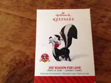 Hallmark Ornament Looney Tunes Love Zee Season for Love Pepe Le Pew 2014 NIB