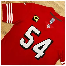 New ListingFred Warner Jersey 49ers Authentic Style Captain Patch ASK FOR SIZES