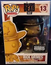 Rick Grimes #13 Gold Metallic The Walking Dead - Funko Pop! Television