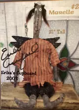 PATTERN Extreme Primitive Black Doll Angel Doll NEW Erikas Cupboard RARE Signed