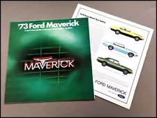 1973 Ford Maverick Original Car Dealer Sales Brochure - Grabber