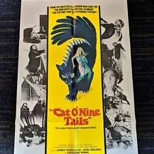 Vintage Dario Argento Movie Poster * Cat O Nine Tails*