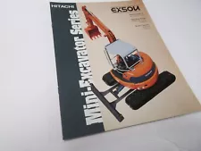 Hitachi EX50U Excavator Sales Brochure 8 Page