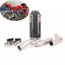 For Honda CBR1000RR 2004-2007 Exhaust System 51mm Muffler Tips Carbon Fiber Pipe (For: 2004 CBR1000RR)