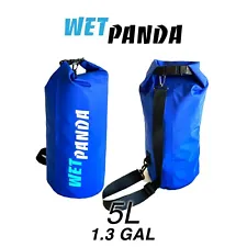 Wet Panda Waterproof Dry Bag Blue 5L for Kayaking, Rafting, Fishing, Swimming