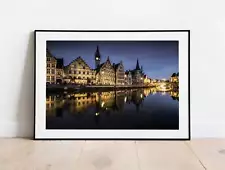 Photographic Print of Ghent | Belgium wall art for Sale, Medieval Town Home