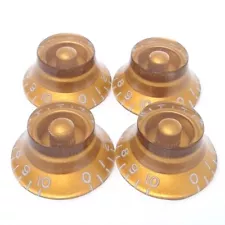 True Custom Shop® Embossed Gold Top Hat Knobs Set for Gibson Les Paul SG