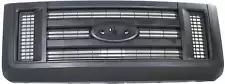 Grille for Ford Econoline Van 2008-2021, Plastic Material in Painted Black Shell