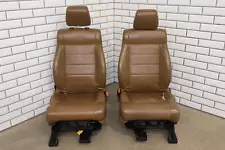 12-14 Jeep Wrangler Rubicon JK 2 Door Pair Front Leather Seats (Dark Saddle XV)