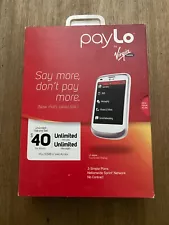 PayLo by Virgin Mobile LG Aspire Touchscreen cell phone - White