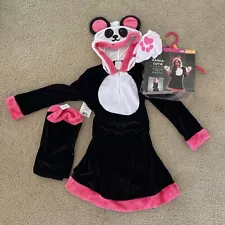 New girls panda cutie Halloween costume dress size medium 8/10