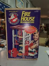 Vintage 1984 Ghostbusters Fire House Headquarters Playset Box