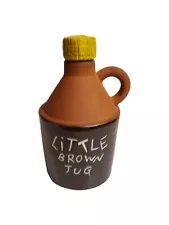 Vintage Little Brown Jug With Corked Lid Novelty Decor