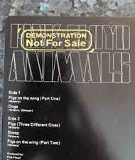 Pink Floyd ~ Animals ~ LP 1977 Columbia ~JC 34474 (DEMONSTRATION NOT FOR SALE)