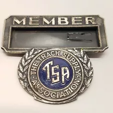 VTG Track Supply Association Member Metal Name Badge Pin Railroad Company TSA