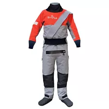 Mens Semi-Dry Suits with Neoprene Gaskets for Fishing Sailing Paddling,Boating