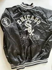 Vintage Chicago White Sox Members Satin Jacket Youth XL 18-20 Stadium Club 1994