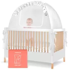 Premium Pop Up Crib Tent, Crib Cover to Keep Baby from Climbing Out, Prevent ...