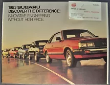 1983 Subaru 28pg Catalog GL Hatchback Hardtop Wagon Brat 4x4 Nice Original 83